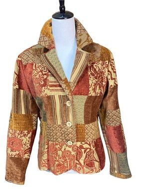 ELcc Tapestry Patchwork Blazer